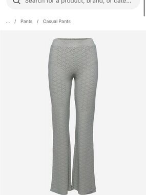 Nana the Brand Knitted Lace Flare Pants